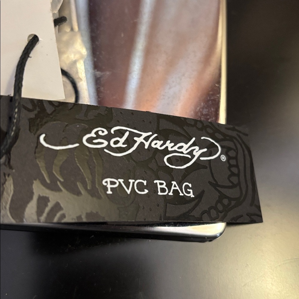 ED HARDY Butterfly Clear Tote Bag NWT - Picture 4 of 4